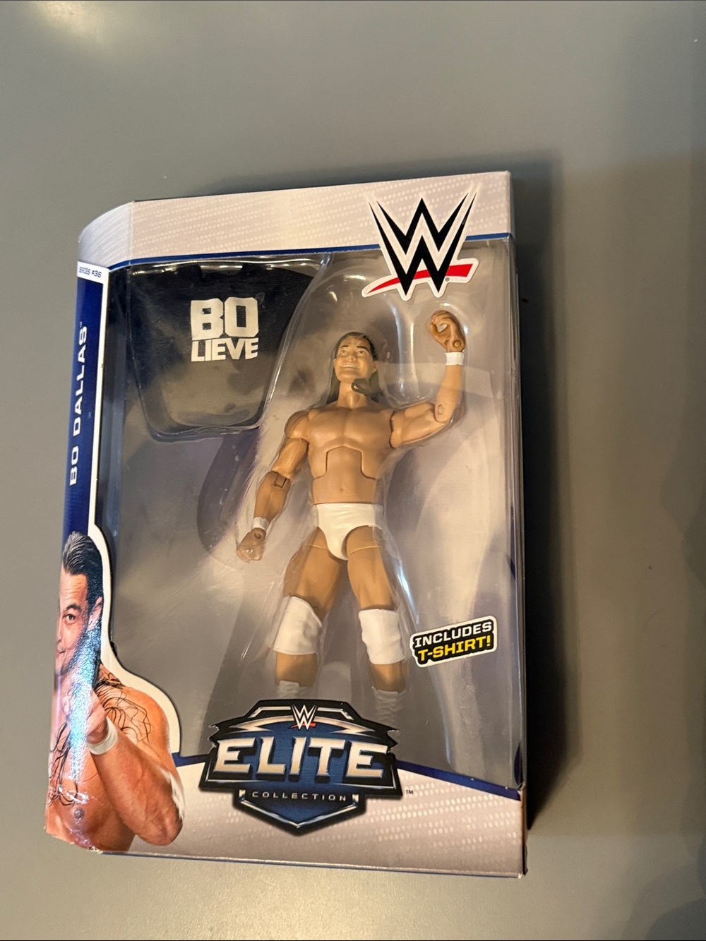 Mattel WWE Elite Collection Series 36 Bo
Dallas Action Figure w/ T-Shirt NIB